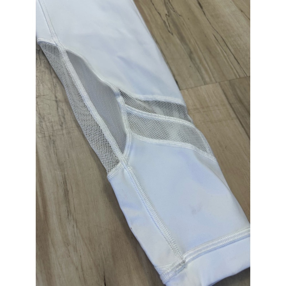 Lululemon clear the court white mesh leggings - Picture 3 of 9